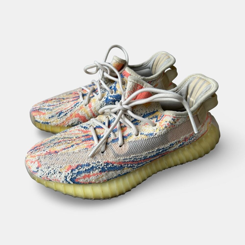 adidas Yeezy Boost 350 V2 MX Oat Multicolor Knit Sneakers Men's 6 Women's 7.5
